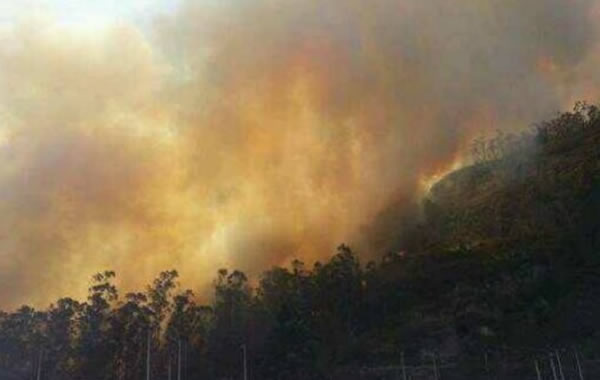 Incendio en Quito