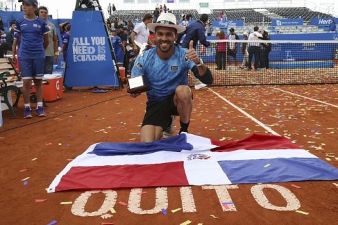 Victor Estrella, ganador del torneo de Tenis Ecuador Open Quito