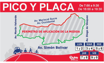 Horario del Pico y Placa en Quito