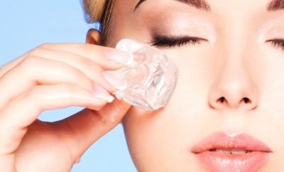 Eliminar las arrugas con hielo