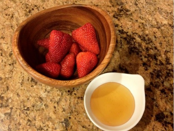 Mascarilla de frutilla para la cara