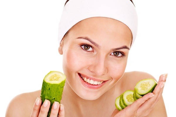 mascarilla de pepino para los ojos, la piel y el cabello