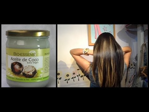 Aceite de coco para el cabello