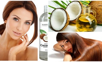 Aceite de coco para el pelo