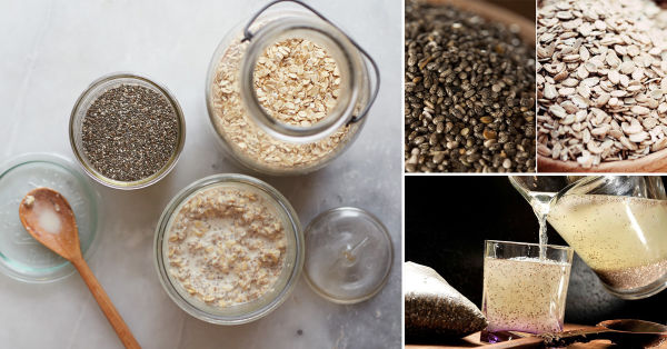 Desayuno de avena y chía para un vientre plano