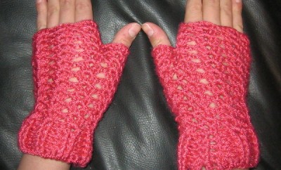 Cómo tejer guantes sin dedos con crochet