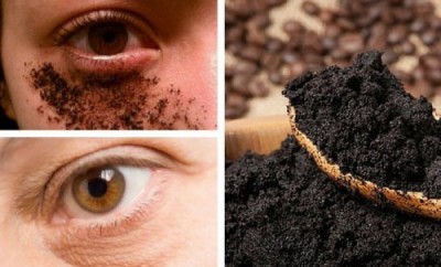 Crema natural de café para contorno de ojos