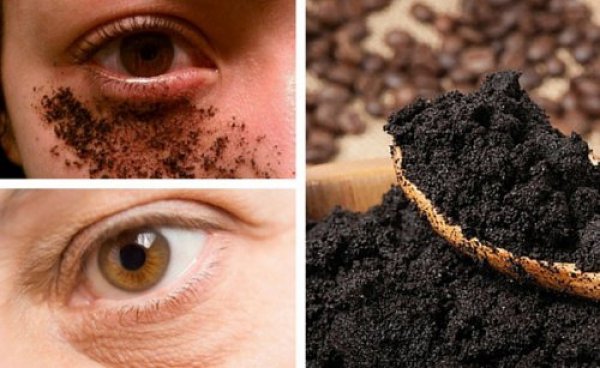 crema natural de café para contorno de ojos