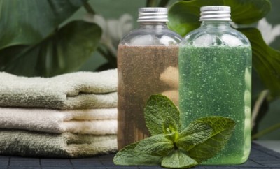 Shampoo casero de menta para cabello graso