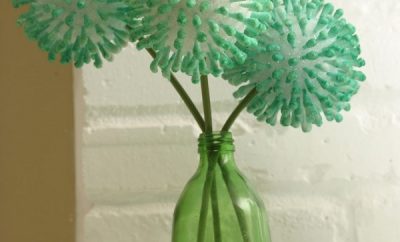 Cómo hacer flores con cotonetes