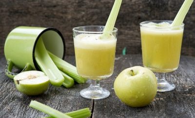 Jugo de manzana y apio para adelgazar
