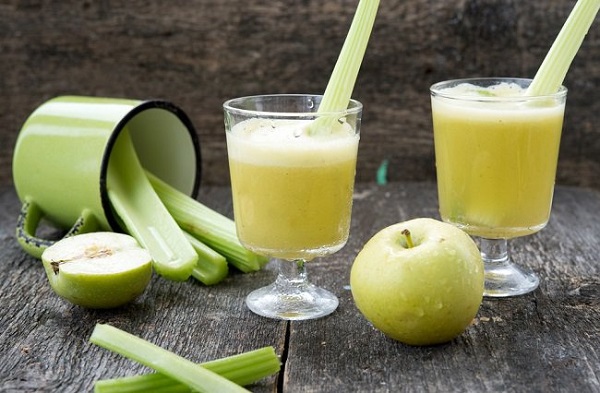 jugo de manzana y apio para adelgazar