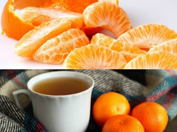 Té de cáscara de mandarina para dormir