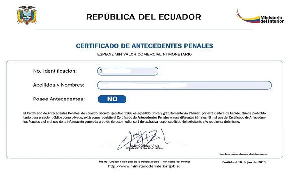 certificado antecedentes penales: descargar e imprimir