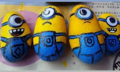 Minions con piedras