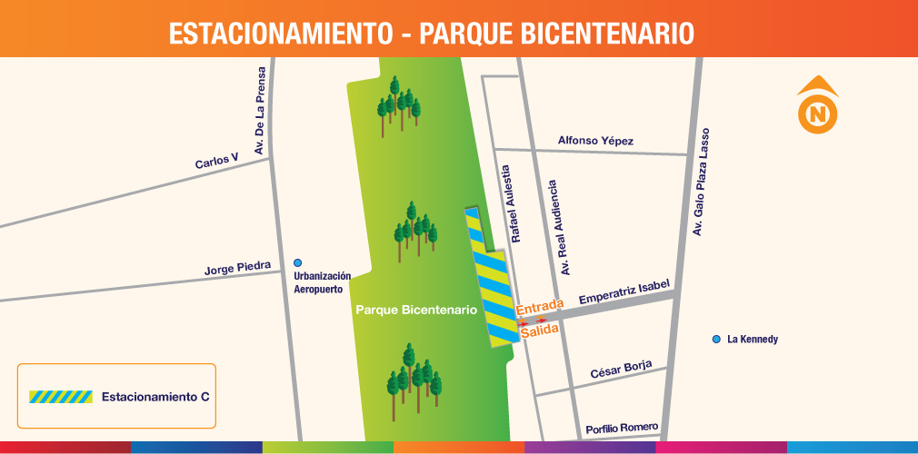 Parqueaderos , estacionamientos Públicos de Quito - Parque Bicentenario C