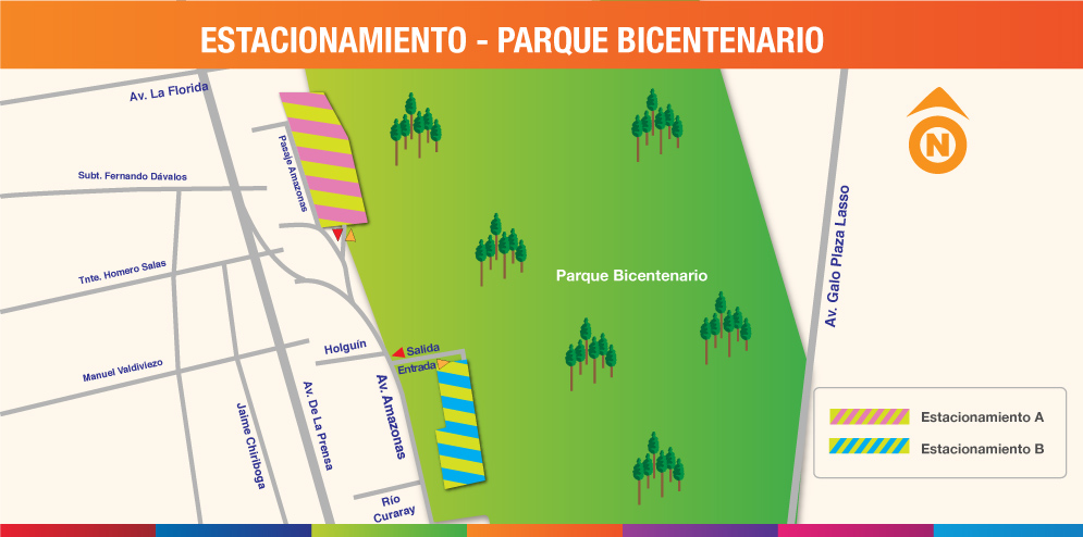 Parqueaderos , estacionamientos Públicos de Quito - Parque Bicentenario A y B