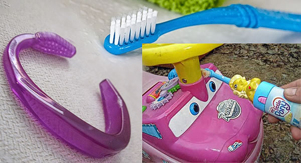 Cómo hacer pulseras con cepillos de dientes