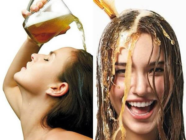 Enjuague de cerveza para el cabello