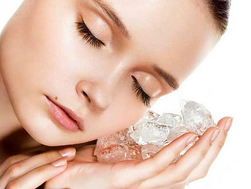 beneficios del masaje con hielo en el rostro