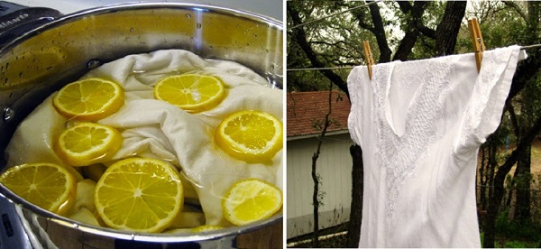 Cómo blanquear la ropa con limón