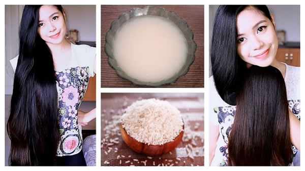 cómo hacer crecer el cabello con agua de arroz