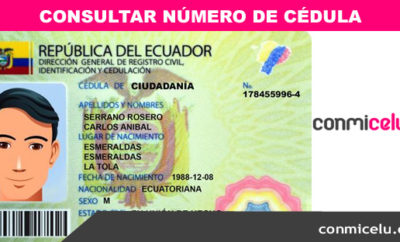 Consulta número de cédula identidad Ecuador, cédula ecuador