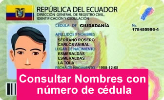 Consultar nombre con cédula