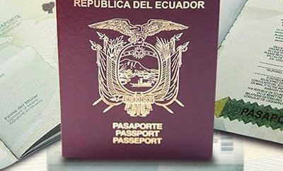 Requisitos sacxar renovar pasaporte Ecuador