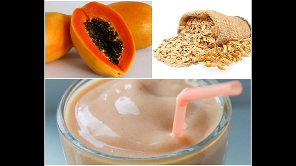 batido de papaya y avena para adelgazar