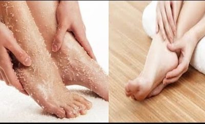 como hacer una mascarilla exfoliante para los pies