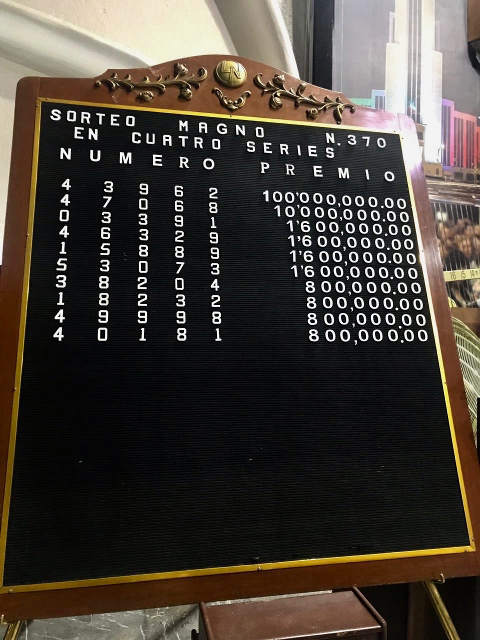 sorteo magno 370 fin de año 2018, loteria nacional méxico