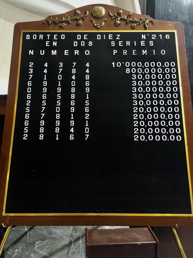 Sorteo De Diez 216