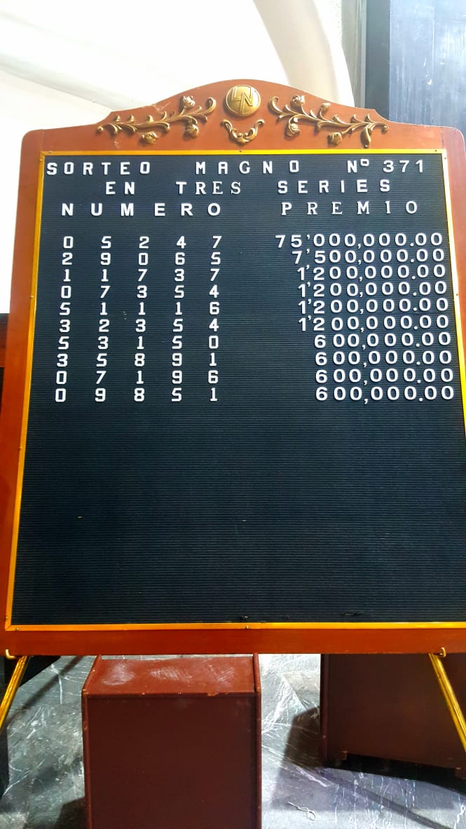 Resultados Sorteo Magno 371