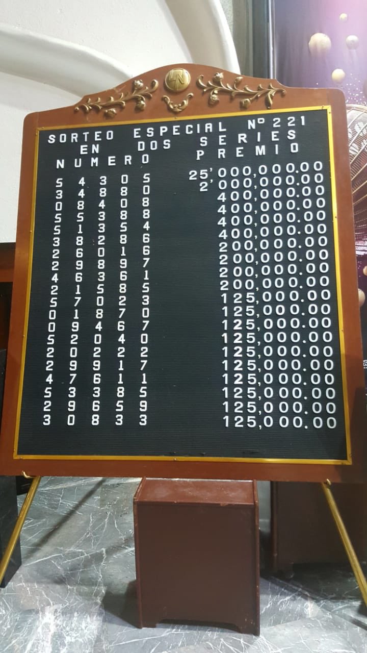 Resultados Sorteo Especial