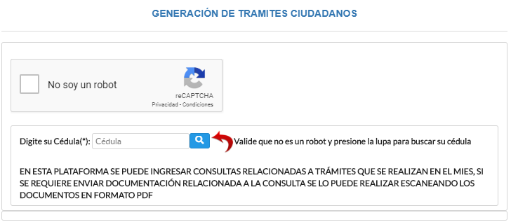 consulta mies, solicitud mies, ministerio de inclusion