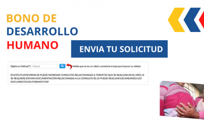 solicitud bono de desarrollo humano, pedir bono Ecuador