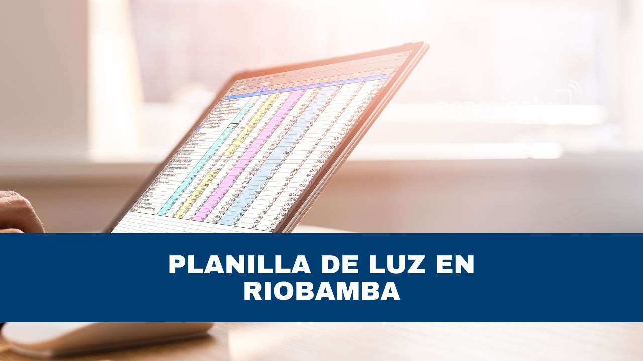 Planilla de luz en Riobamba consultar y pagar