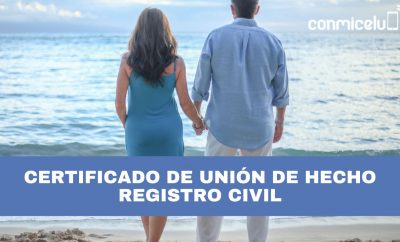 Certificado de Unión de hecho Registro Civil