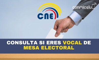 Consultar si soy vocal de mesa electoral Ecuador 2023