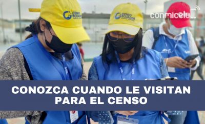 Conocer cuando me vistan para el censo en Ecuador