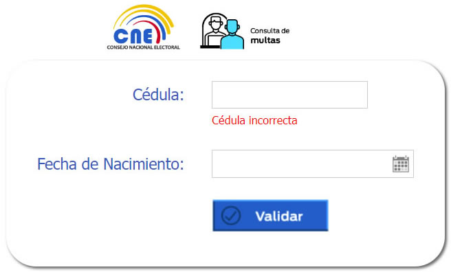 Cómo consultar las Multas CNE y justificar para no pagar