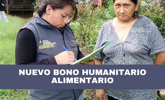 consultar el bono humanitario alimentario de usd 240